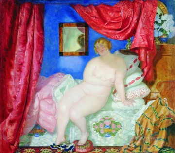 ヌード Painting - 美しさ 1918 ボリス・ミハイロヴィチ・クストーディエフのモダンなヌード